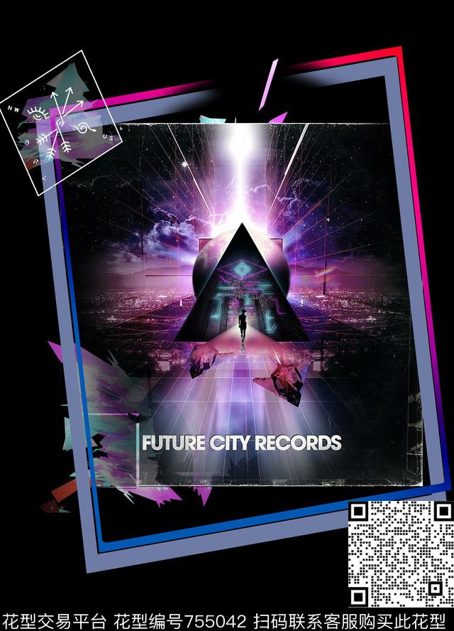 男装潮男定位图案数码印花华亿平台下载（图片编号: 755042） - 瓦栏（Walan）