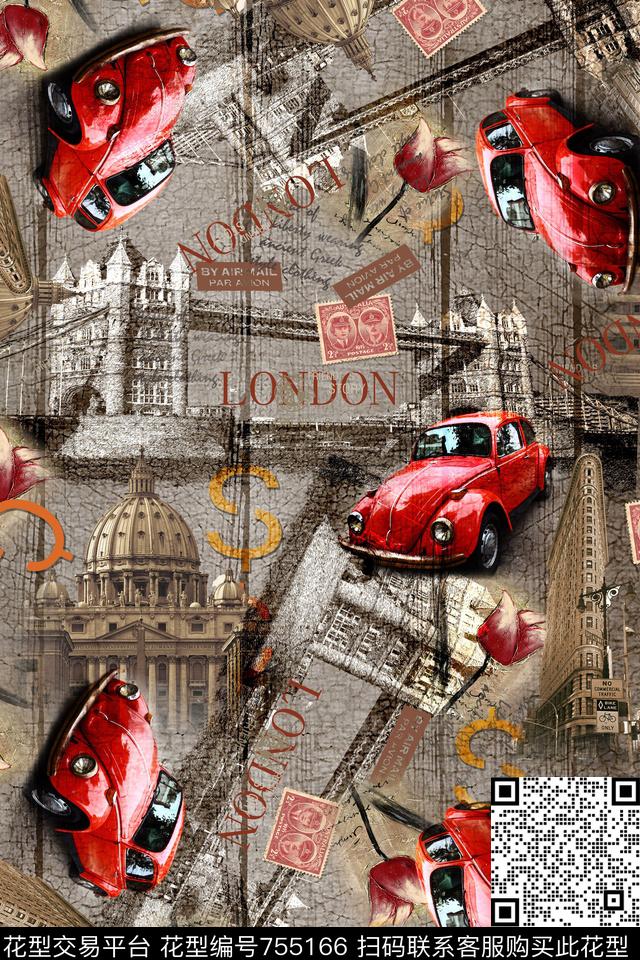 建筑塔汽车天桥数码印花华亿平台下载（图片编号: 755166） - 瓦栏（Walan）