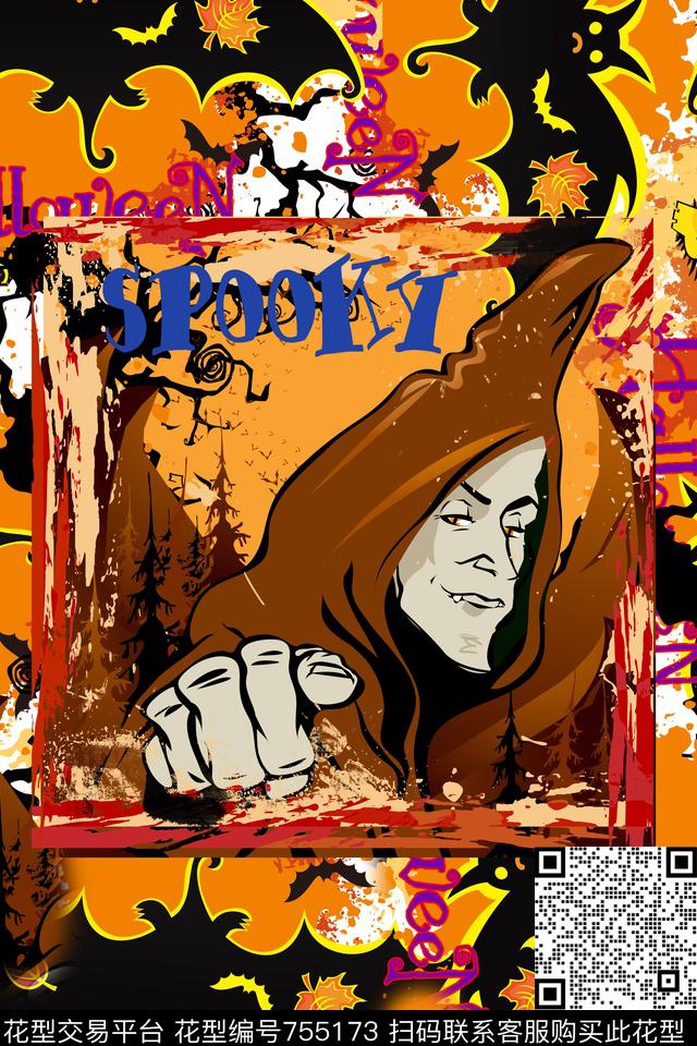 油画卡通画动漫人物数码印花华亿平台下载（图片编号: 755173） - 瓦栏（Walan）