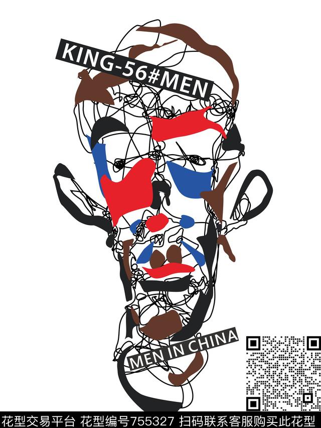 几何线条色块传统印花华亿平台下载（图片编号: 755327） - 瓦栏（Walan）