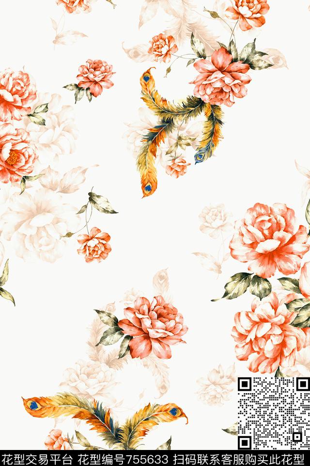 数码华亿平台墙纸艺术田园风数码印花华亿平台下载（图片编号: 755633） - 瓦栏（Walan）