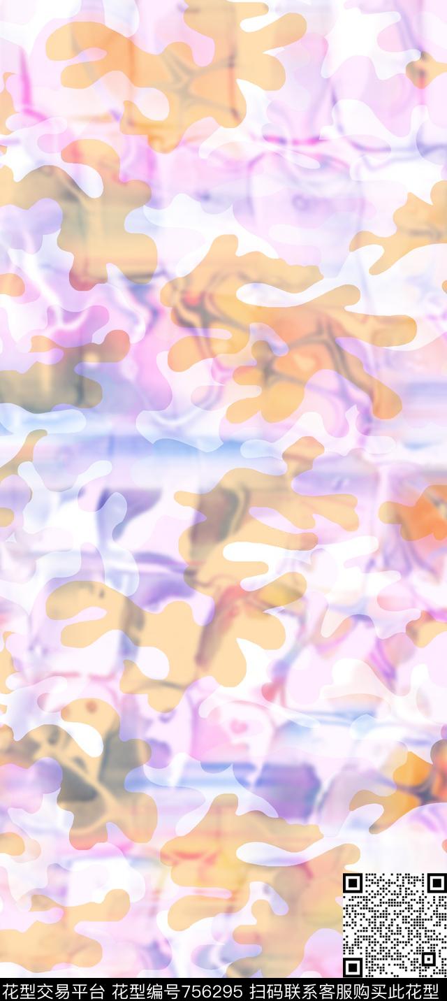 抽象数码印花华亿平台下载（图片编号: 756295） - 瓦栏（Walan）