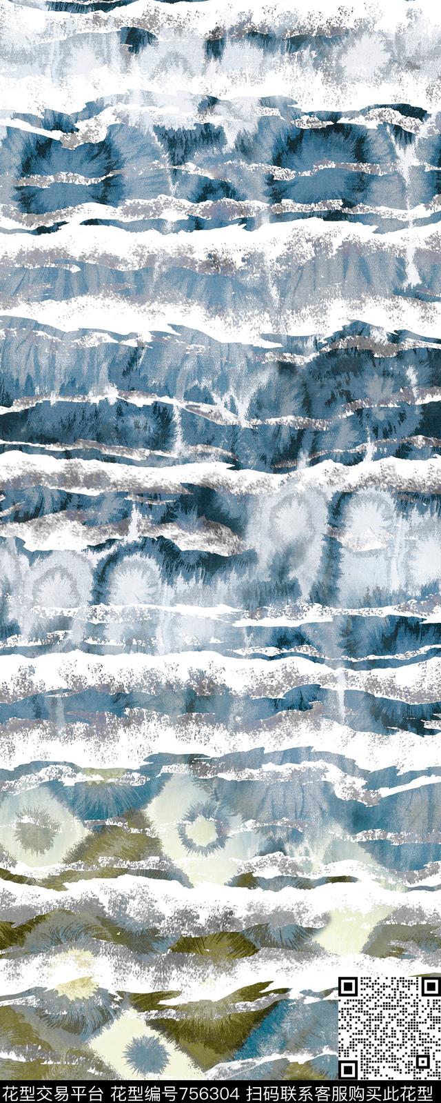 条纹抽象数码印花华亿平台下载（图片编号: 756304） - 瓦栏（Walan）