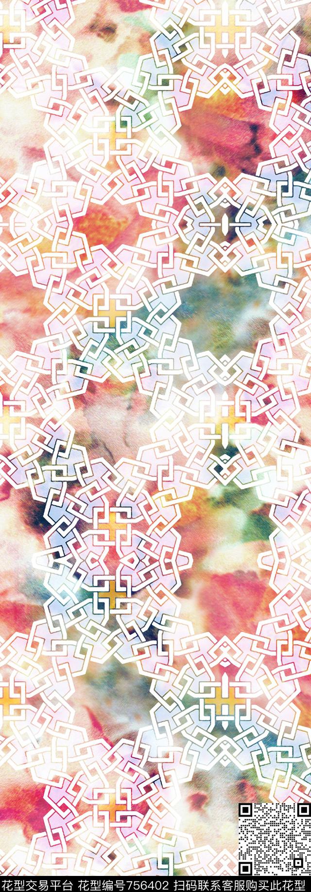 几何渲染数码印花华亿平台下载（图片编号: 756402） - 瓦栏（Walan）