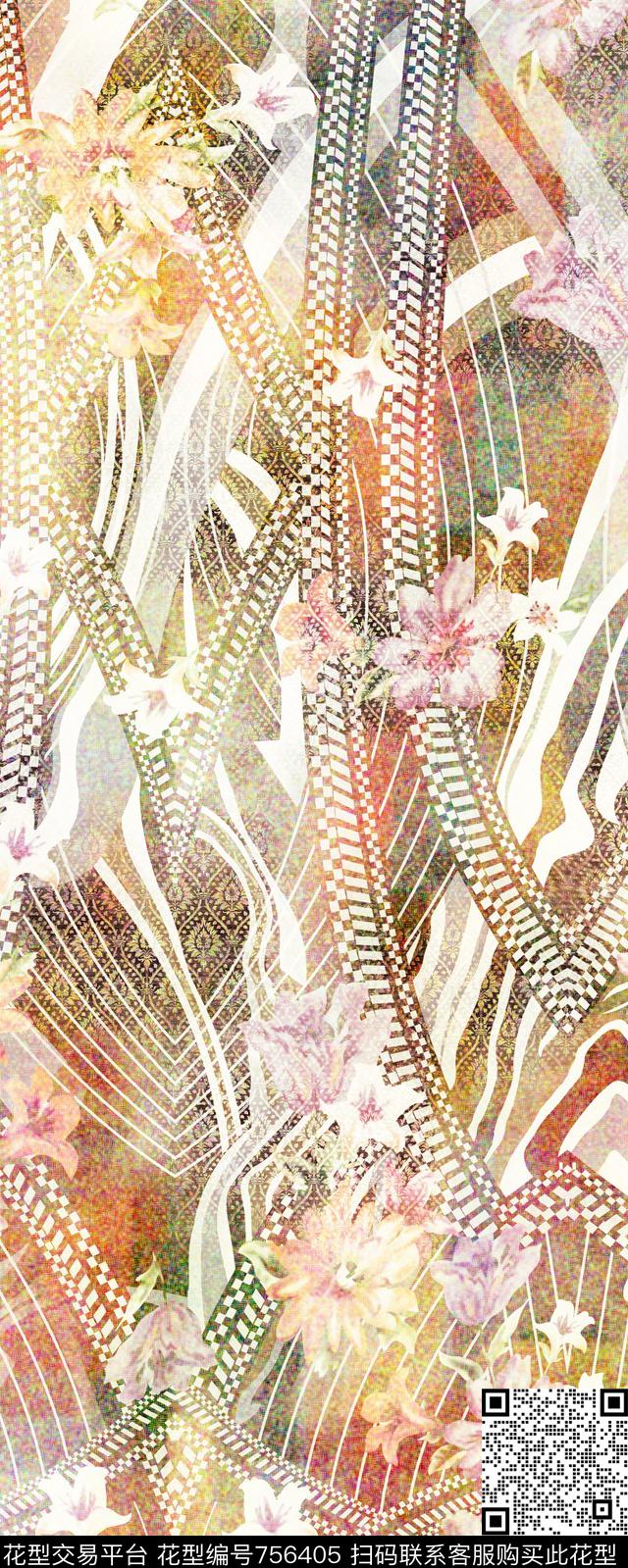 渲染几何数码印花华亿平台下载（图片编号: 756405） - 瓦栏（Walan）