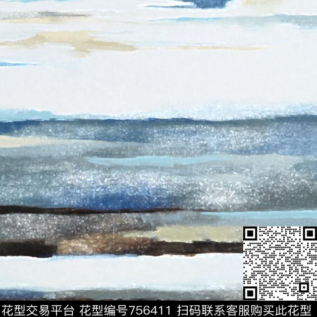 风景大海数码印花华亿平台下载（图片编号: 756411） - 瓦栏（Walan）