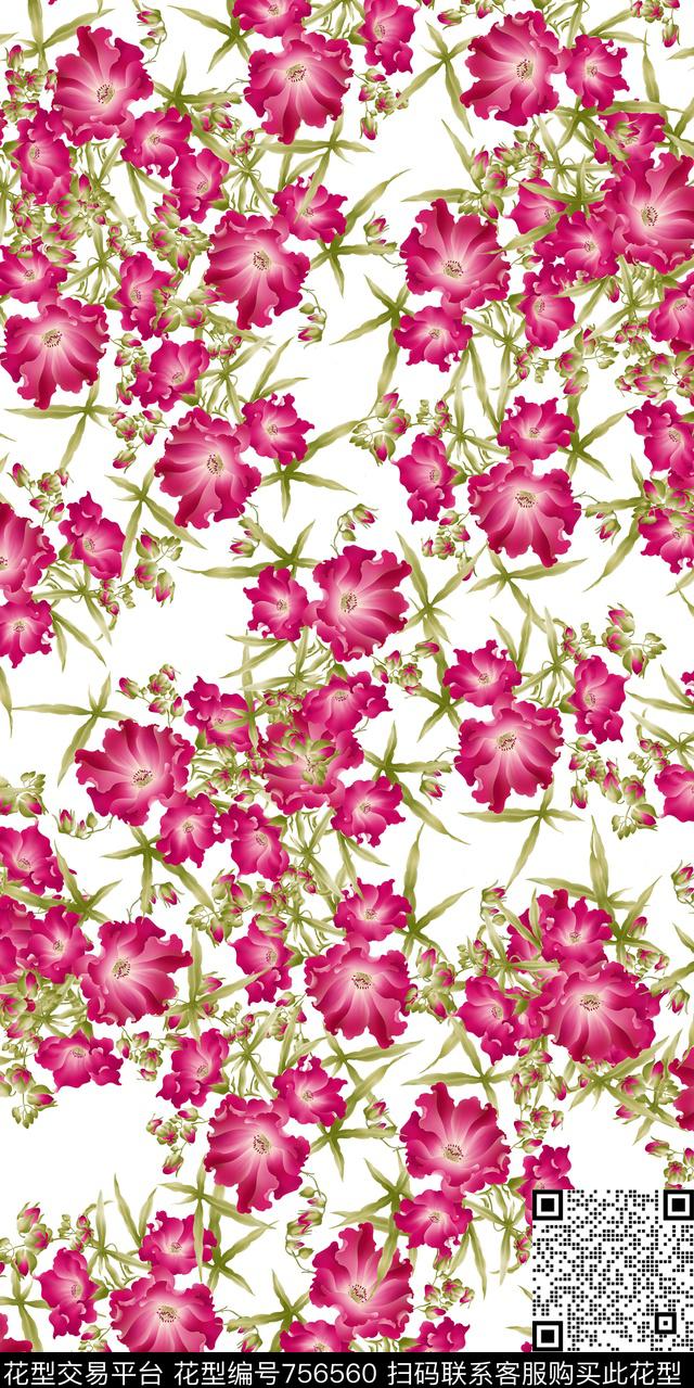 乱花小碎花满版花数码印花华亿平台下载（图片编号: 756560） - 瓦栏（Walan）