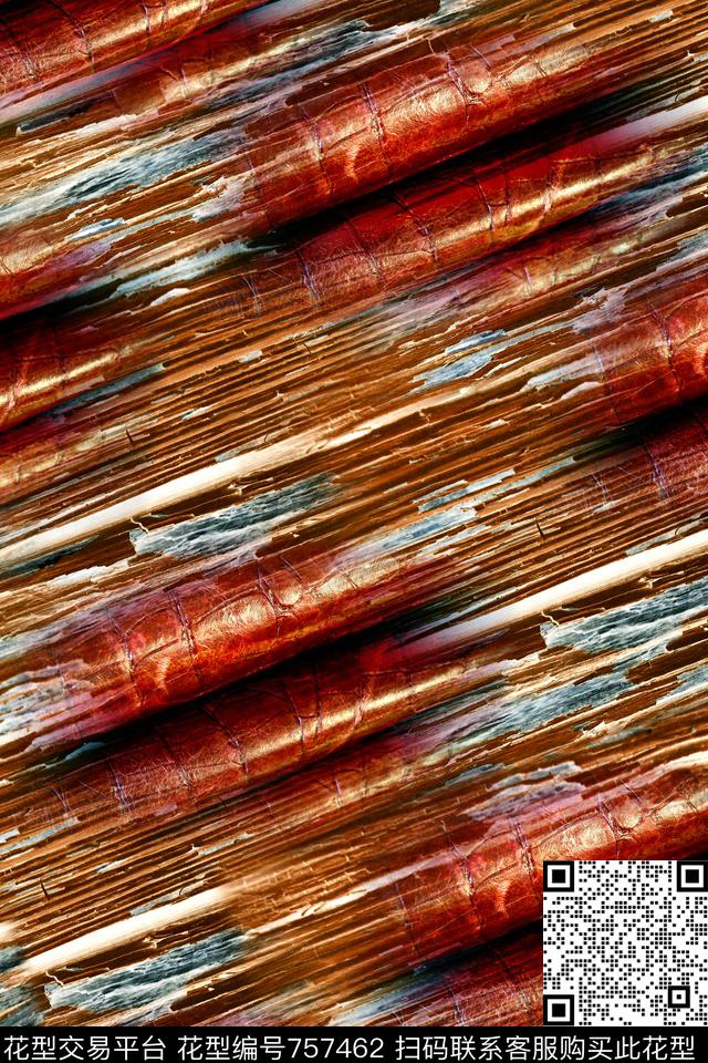 抽象条纹皮革数码印花华亿平台下载（图片编号: 757462） - 瓦栏（Walan）