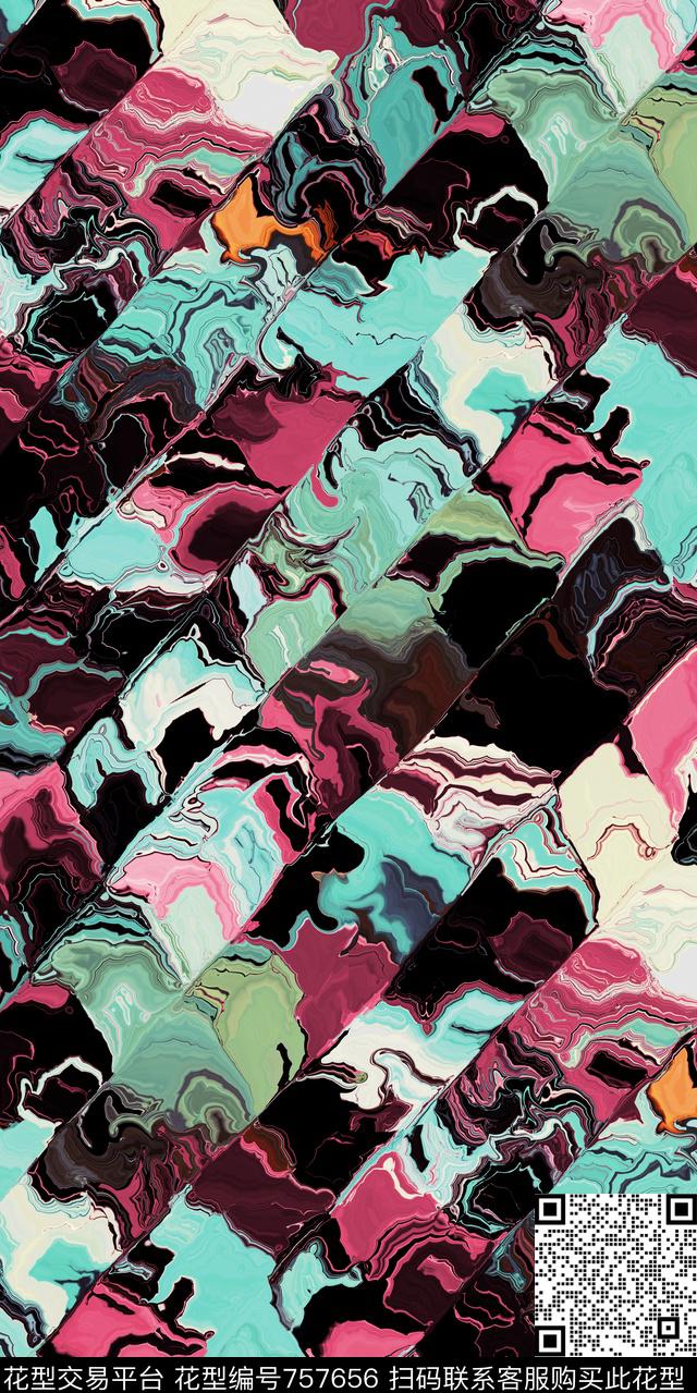 时尚大气个性数码印花华亿平台下载（图片编号: 757656） - 瓦栏（Walan）