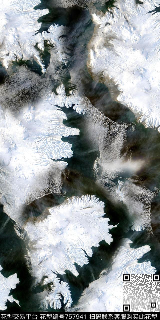 抽象底纹手绘黑白数码印花华亿平台下载（图片编号: 757941） - 瓦栏（Walan）