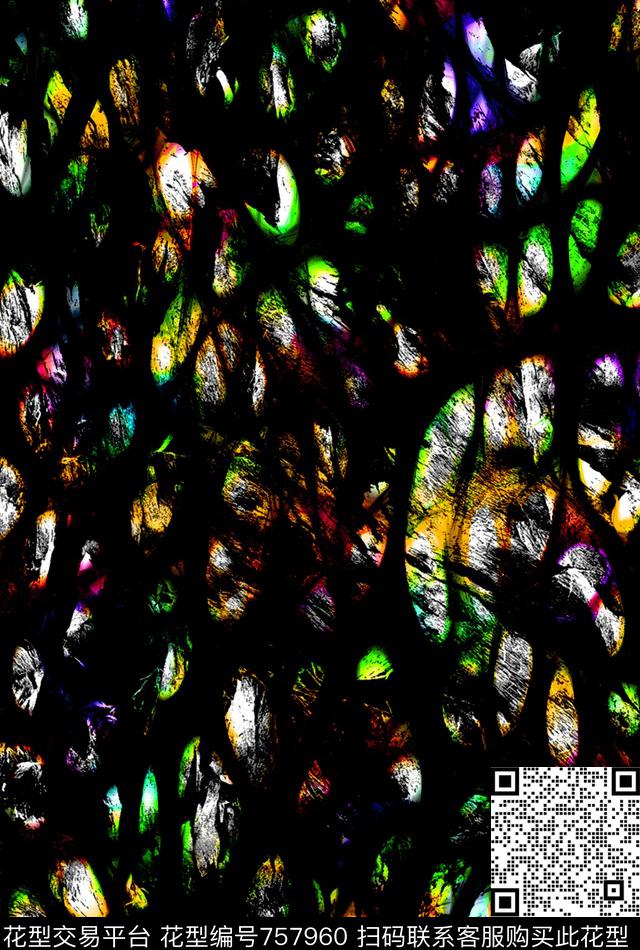 男女装通用华亿平台彩色抽象纹理Fei-男装数码印花华亿平台下载（图片编号: 757960） - 瓦栏（Walan）