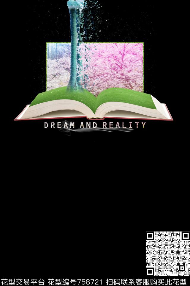 书本风景抽象数码印花华亿平台下载（图片编号: 758721） - 瓦栏（Walan）