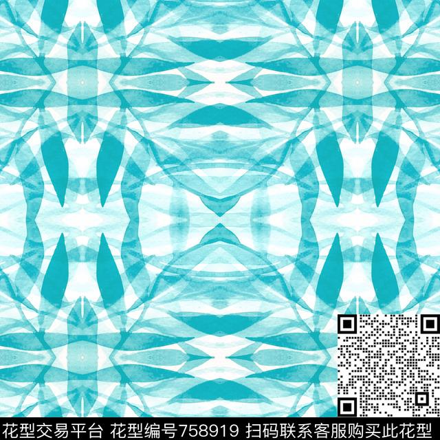 万花筒树叶叶子传统印花华亿平台下载（图片编号: 758919） - 瓦栏（Walan）