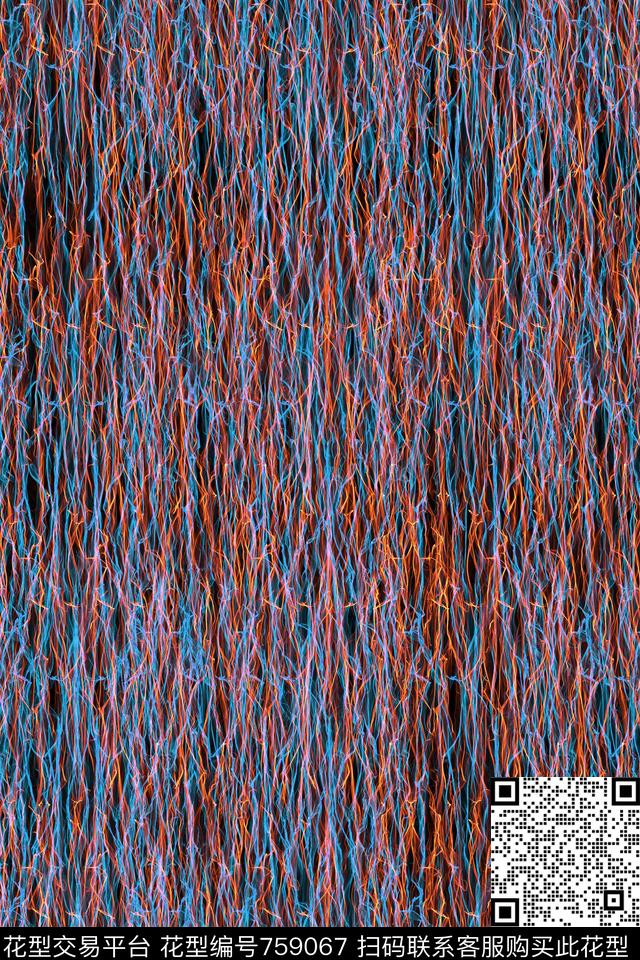 波浪条纹曲线竖条数码印花华亿平台下载（图片编号: 759067） - 瓦栏（Walan）