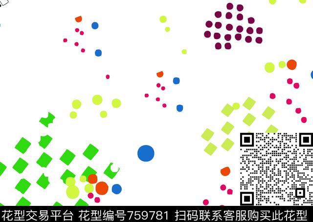 小方块不规则几何圆形传统印花华亿平台下载（图片编号: 759781） - 瓦栏（Walan）