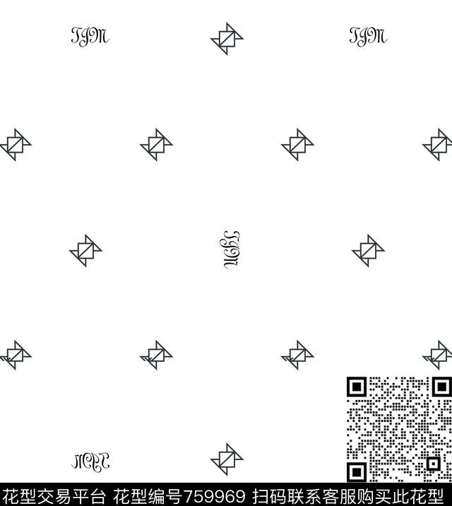 小方块商务几何数码印花华亿平台下载（图片编号: 759969） - 瓦栏（Walan）