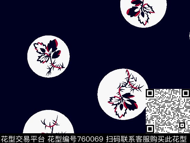 D&G小碎花圆点几何传统印花华亿平台下载（图片编号: 760069） - 瓦栏（Walan）