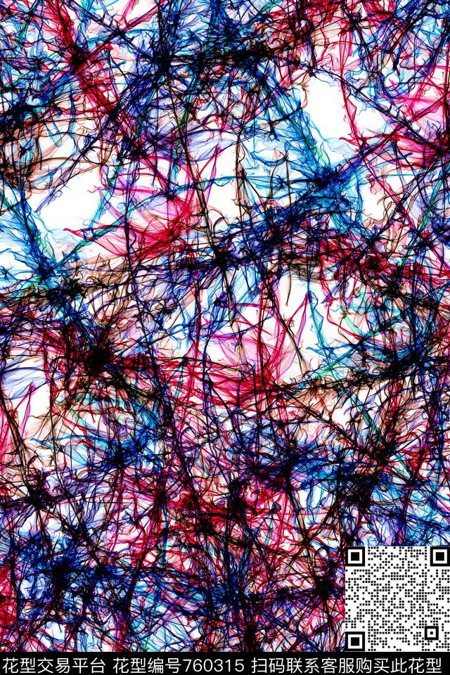 波浪条纹时尚曲线数码印花华亿平台下载（图片编号: 760315） - 瓦栏（Walan）