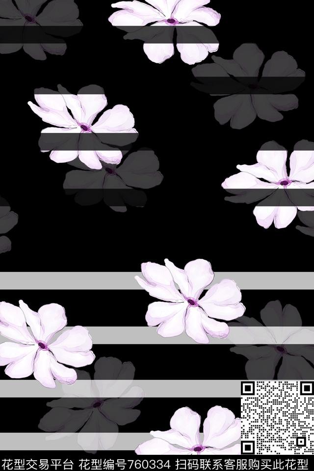 花卉数码印花华亿平台下载（图片编号: 760334） - 瓦栏（Walan）