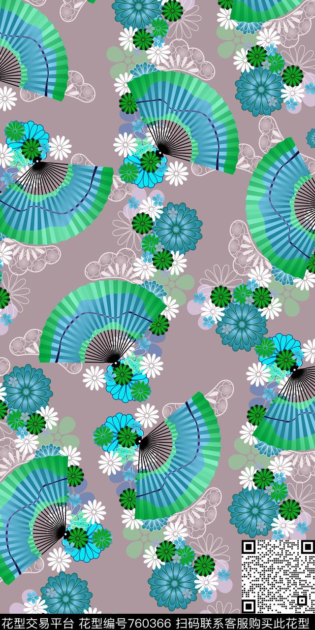 乱花数码水彩数码印花华亿平台下载（图片编号: 760366） - 瓦栏（Walan）