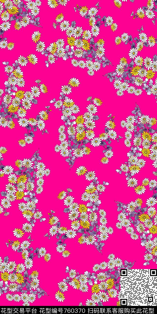 乱花数码水彩数码印花华亿平台下载（图片编号: 760370） - 瓦栏（Walan）