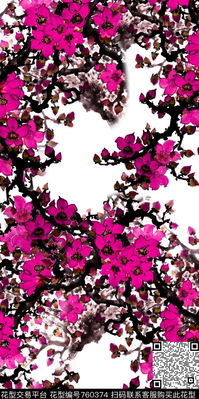 乱花数码水彩数码印花华亿平台下载（图片编号: 760374） - 瓦栏（Walan）