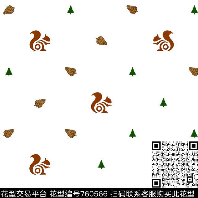 商务休闲松鼠传统印花华亿平台下载（图片编号: 760566） - 瓦栏（Walan）