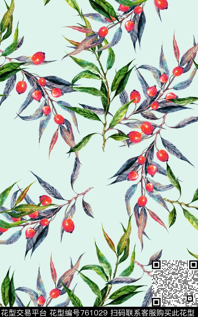 兰花花朵花卉数码印花华亿平台下载（图片编号: 761029） - 瓦栏（Walan）