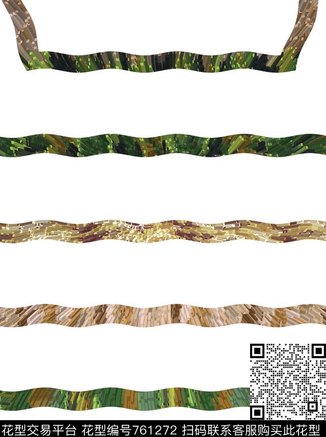 不规则几何迷彩数码印花华亿平台下载（图片编号: 761272） - 瓦栏（Walan）