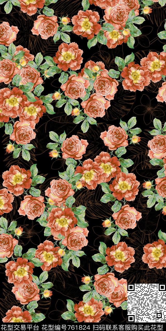 乱花小碎花满版花数码印花华亿平台下载（图片编号: 761824） - 瓦栏（Walan）