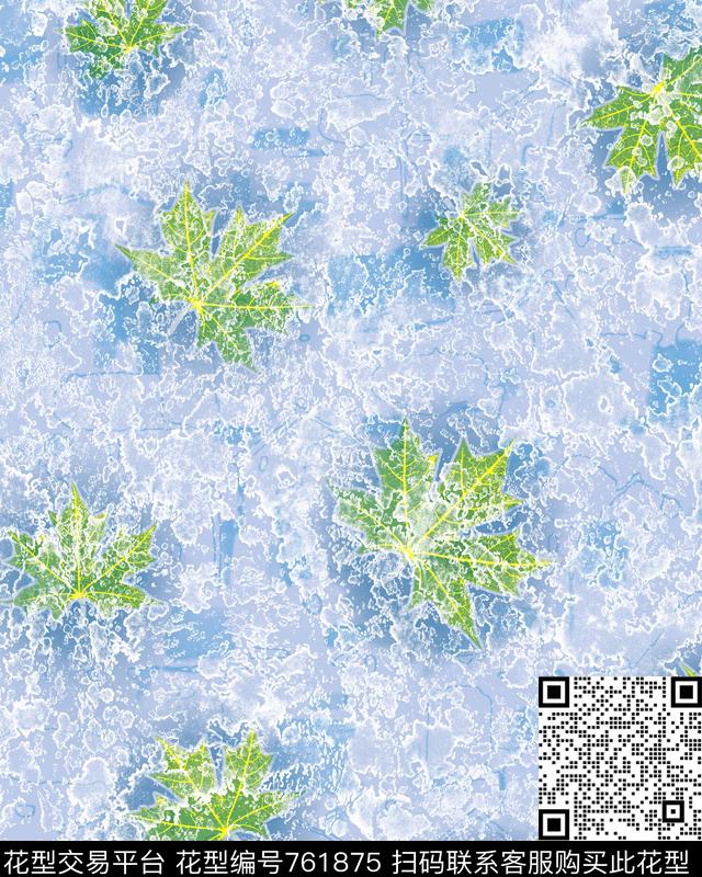 大花面料花卉数码印花华亿平台下载（图片编号: 761875） - 瓦栏（Walan）