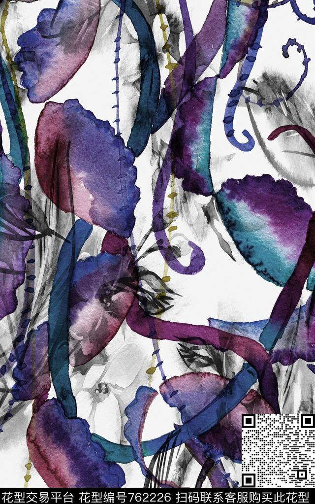 火腿花趣味花朵数码印花华亿平台下载（图片编号: 762226） - 瓦栏（Walan）