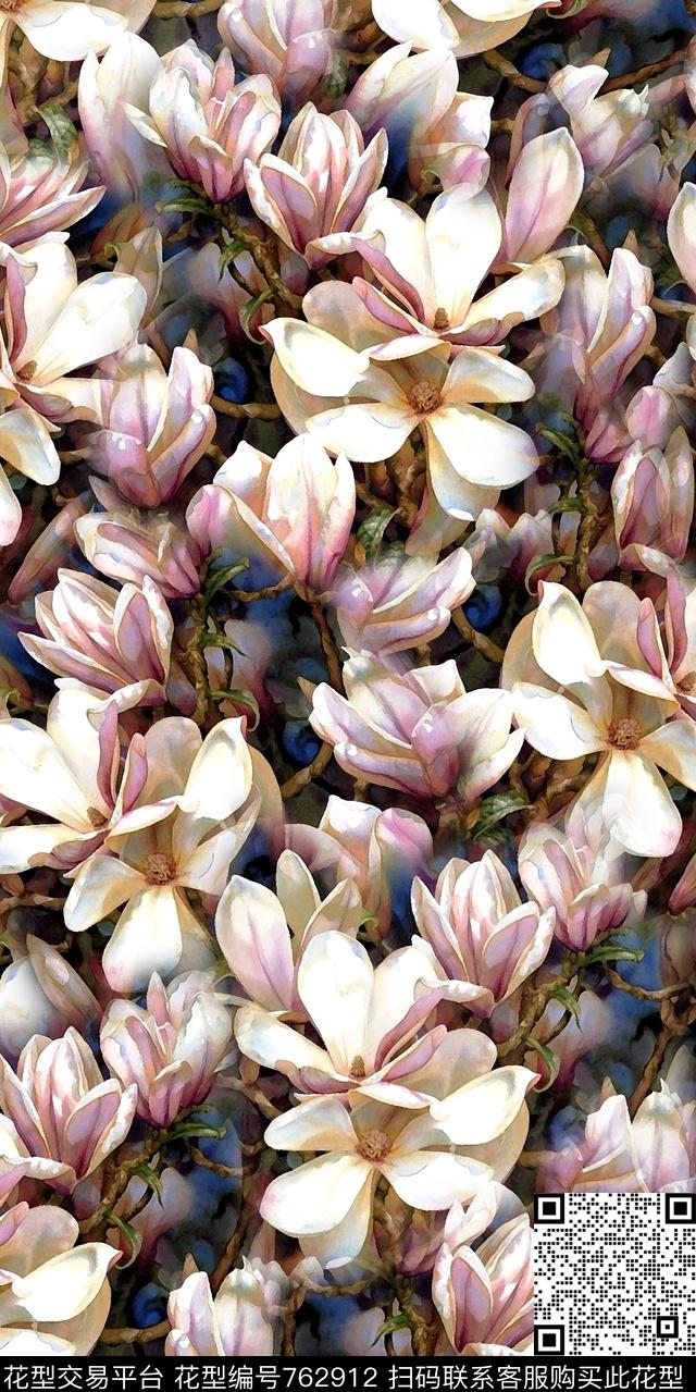 乱花数码水彩数码印花华亿平台下载（图片编号: 762912） - 瓦栏（Walan）