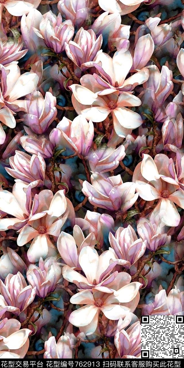 乱花数码水彩数码印花华亿平台下载（图片编号: 762913） - 瓦栏（Walan）