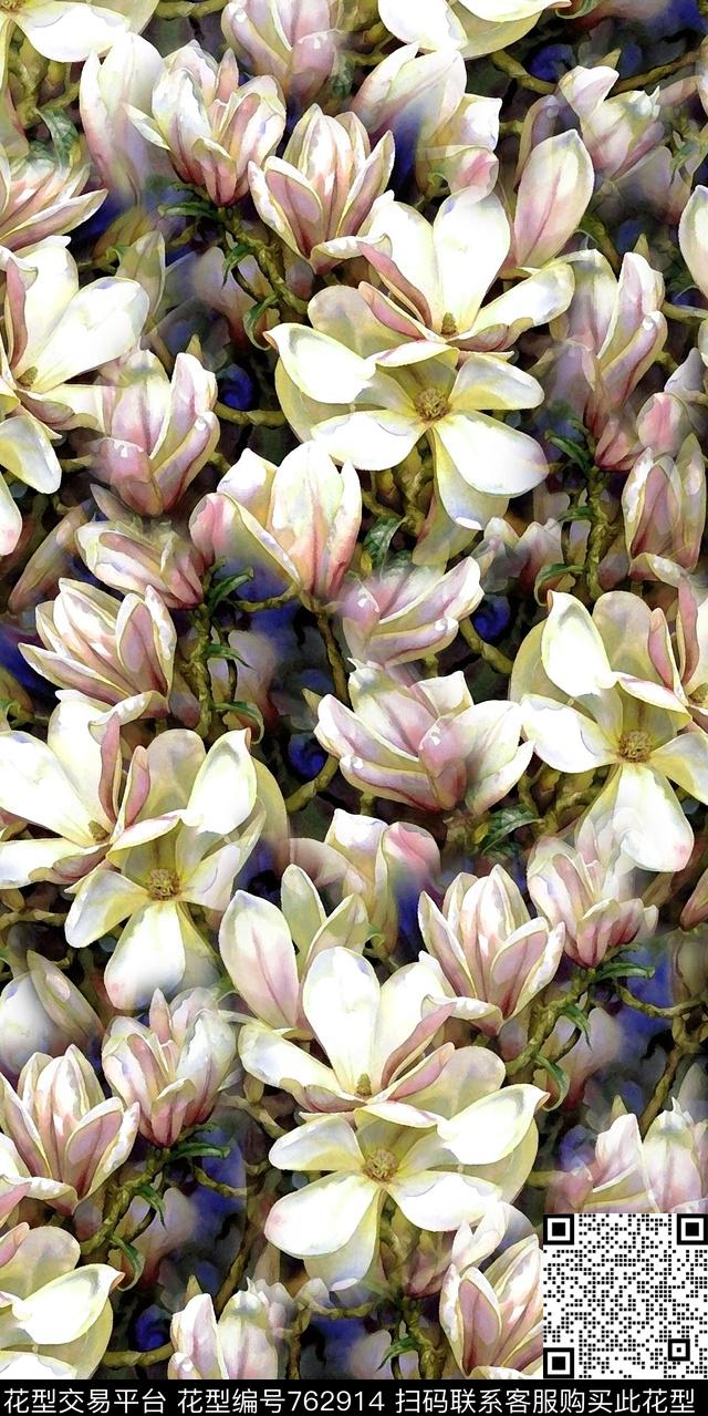 乱花数码水彩数码印花华亿平台下载（图片编号: 762914） - 瓦栏（Walan）