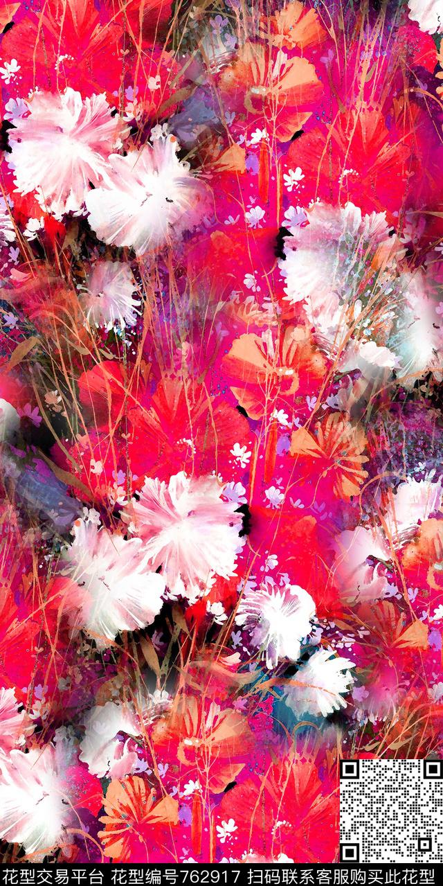 大花乱花数码数码印花华亿平台下载（图片编号: 762917） - 瓦栏（Walan）