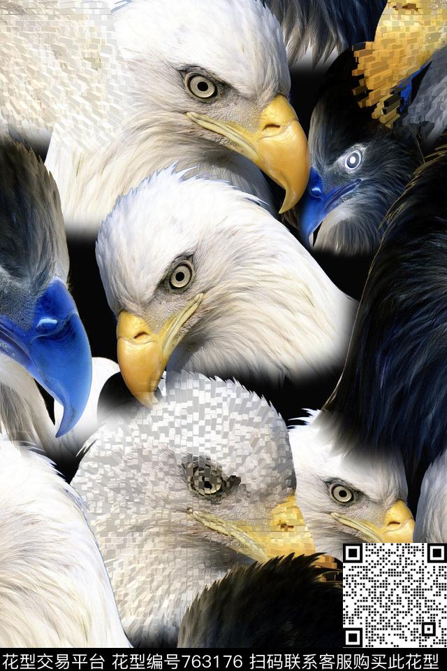 老鹰趣味数码印花华亿平台下载（图片编号: 763176） - 瓦栏（Walan）