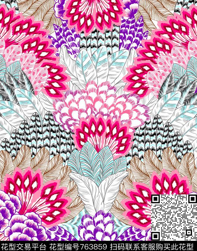 大牌流行欧美少女泳装系列传统印花华亿平台下载（图片编号: 763859） - 瓦栏（Walan）