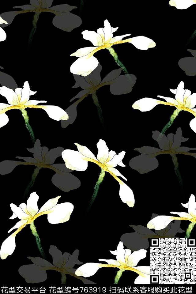 花卉数码印花华亿平台下载（图片编号: 763919） - 瓦栏（Walan）