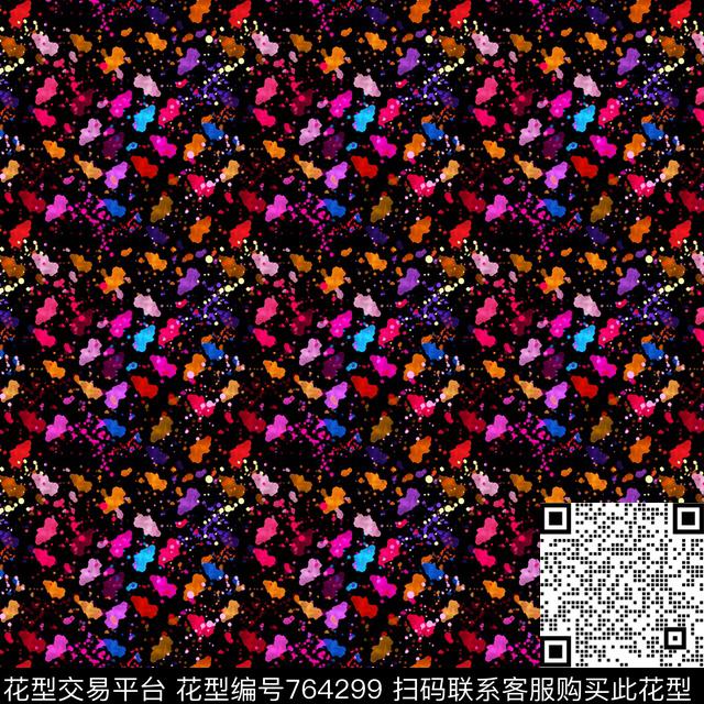 色块泳装彩色数码印花华亿平台下载（图片编号: 764299） - 瓦栏（Walan）