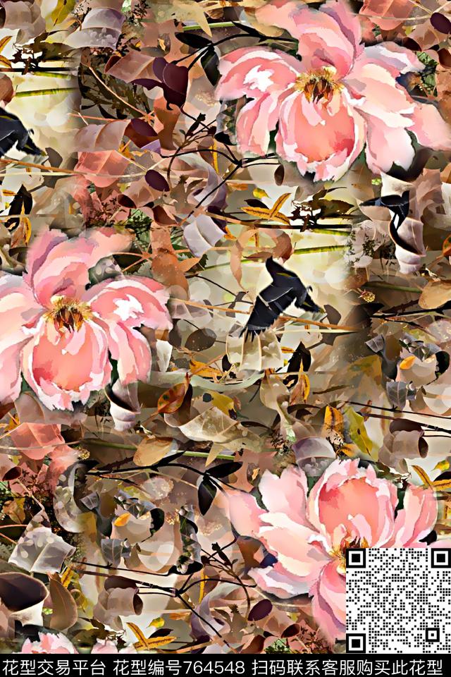 时尚手绘水彩画花卉数码印花时尚潮流女装裙子抽象几何清爽印花沙发华亿平台立体手绘印花最新高清数码印花蕾丝绣花肌理时尚潮流大牌复古印花欧美风花卉纹理底纹数码印花华亿平台下载（图片编号: 764548） - 瓦栏（Walan）
