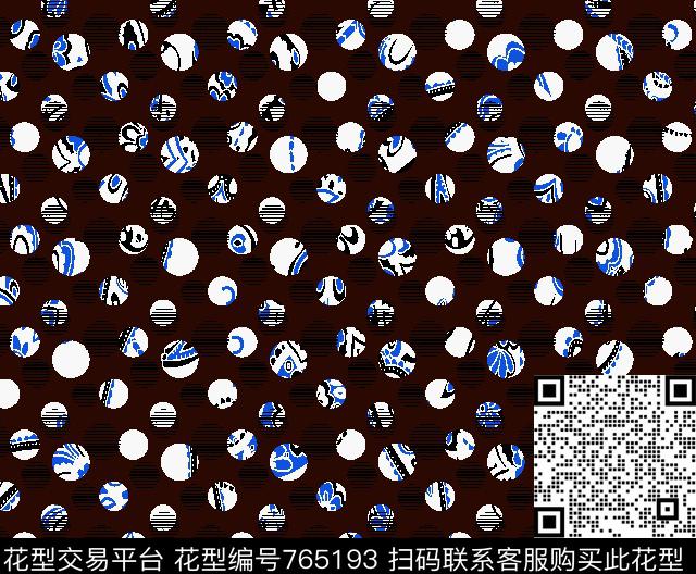 大牌碎花波点传统印花华亿平台下载（图片编号: 765193） - 瓦栏（Walan）