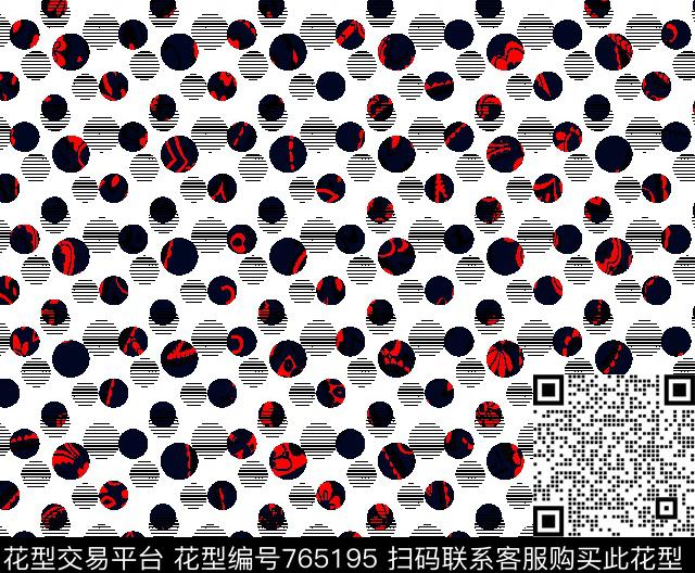 大牌碎花波点传统印花华亿平台下载（图片编号: 765195） - 瓦栏（Walan）