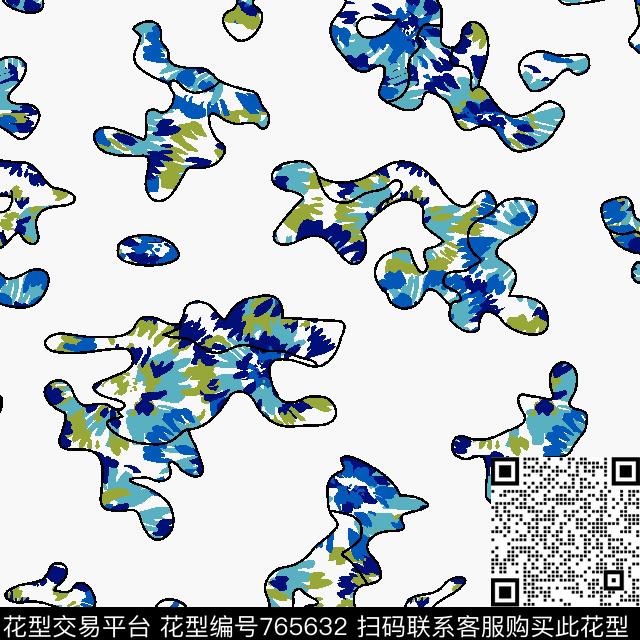 迷彩碎花衬衫传统印花华亿平台下载（图片编号: 765632） - 瓦栏（Walan）