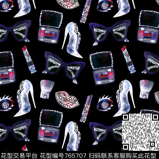 女装眼影口红数码印花华亿平台下载（图片编号: 765707） - 瓦栏（Walan）
