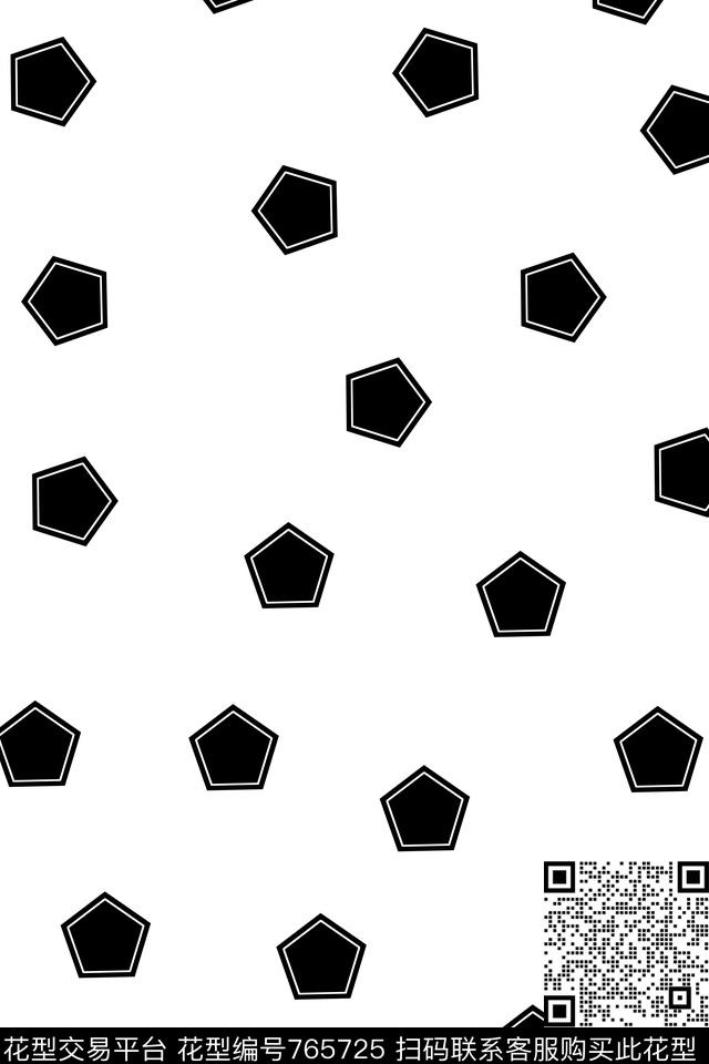 卡通趣味格子华亿平台传统印花华亿平台下载（图片编号: 765725） - 瓦栏（Walan）