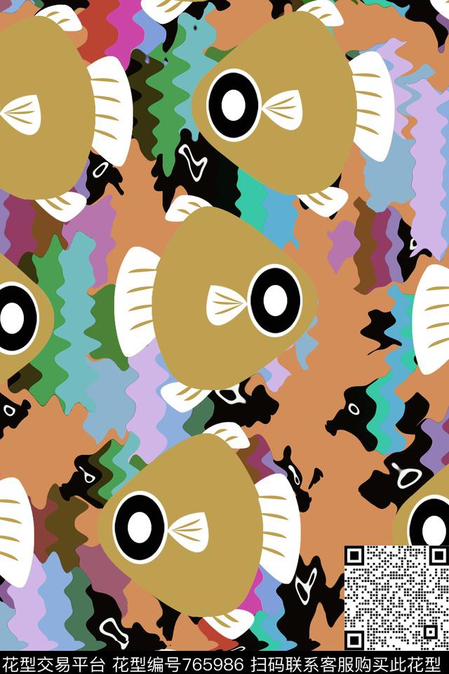 泳装睡衣趣味传统印花华亿平台下载（图片编号: 765986） - 瓦栏（Walan）