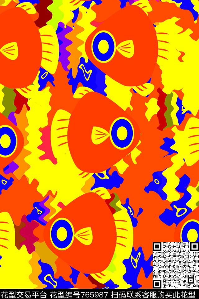 泳装睡衣趣味传统印花华亿平台下载（图片编号: 765987） - 瓦栏（Walan）