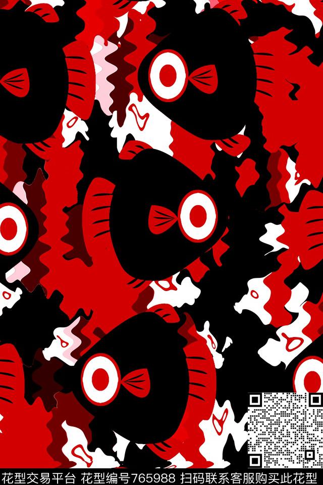 泳装睡衣趣味传统印花华亿平台下载（图片编号: 765988） - 瓦栏（Walan）