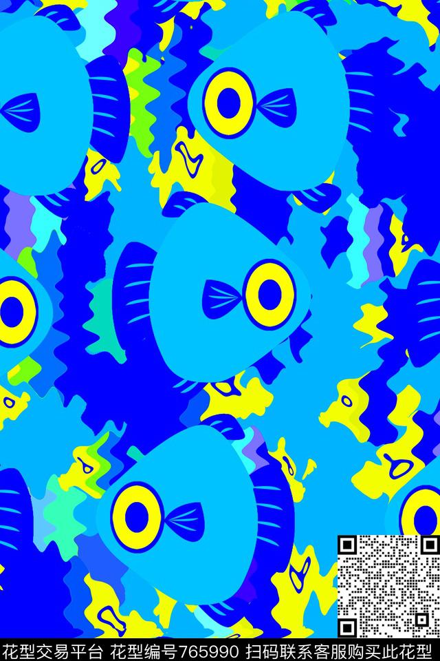 泳装睡衣趣味传统印花华亿平台下载（图片编号: 765990） - 瓦栏（Walan）